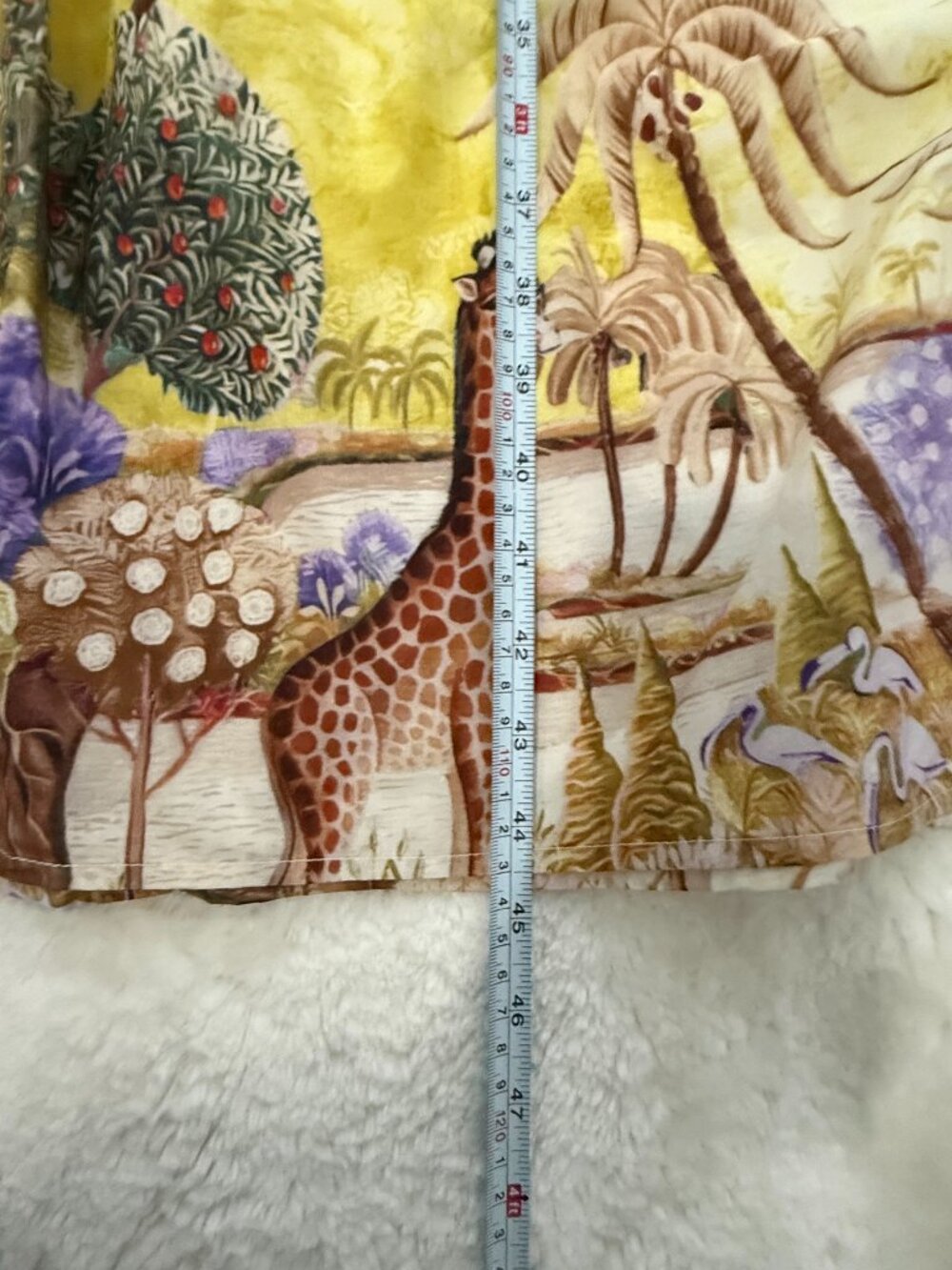 NWT Caroline Constas Safari Jungle Print Strapless Cotton Maxi Dress Smocked M - Picture 13 of 15